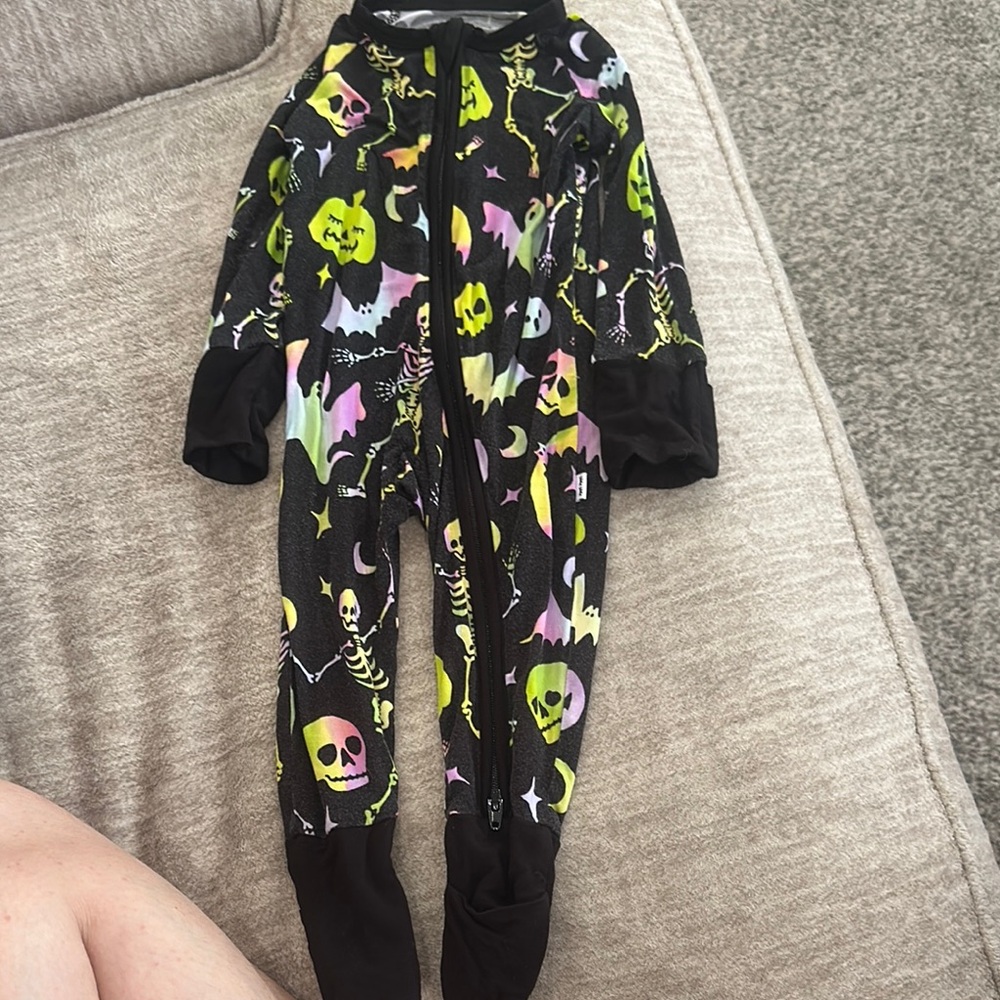 Little Sleepies Black and Yellow Footies One Piece